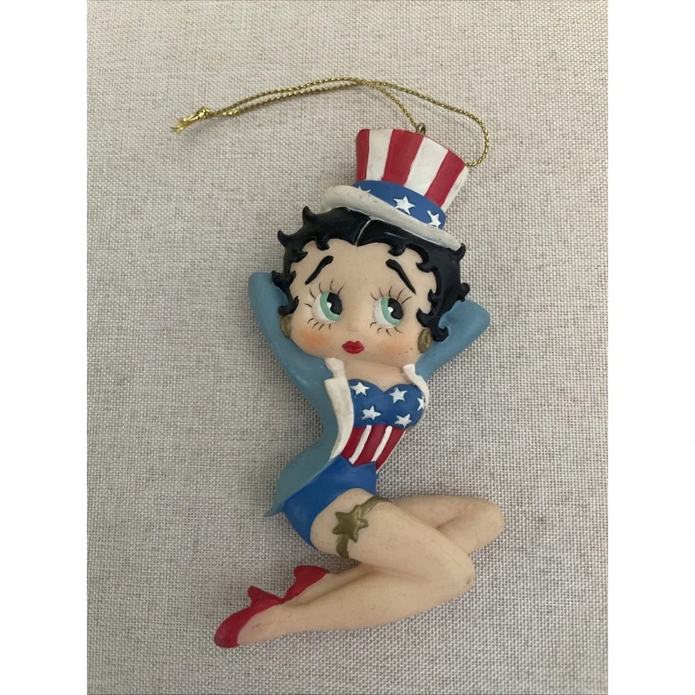 Betty Boop Christmas Ornaments High Heel Betty Boop Patriotic 2000‎ KFS Hearst